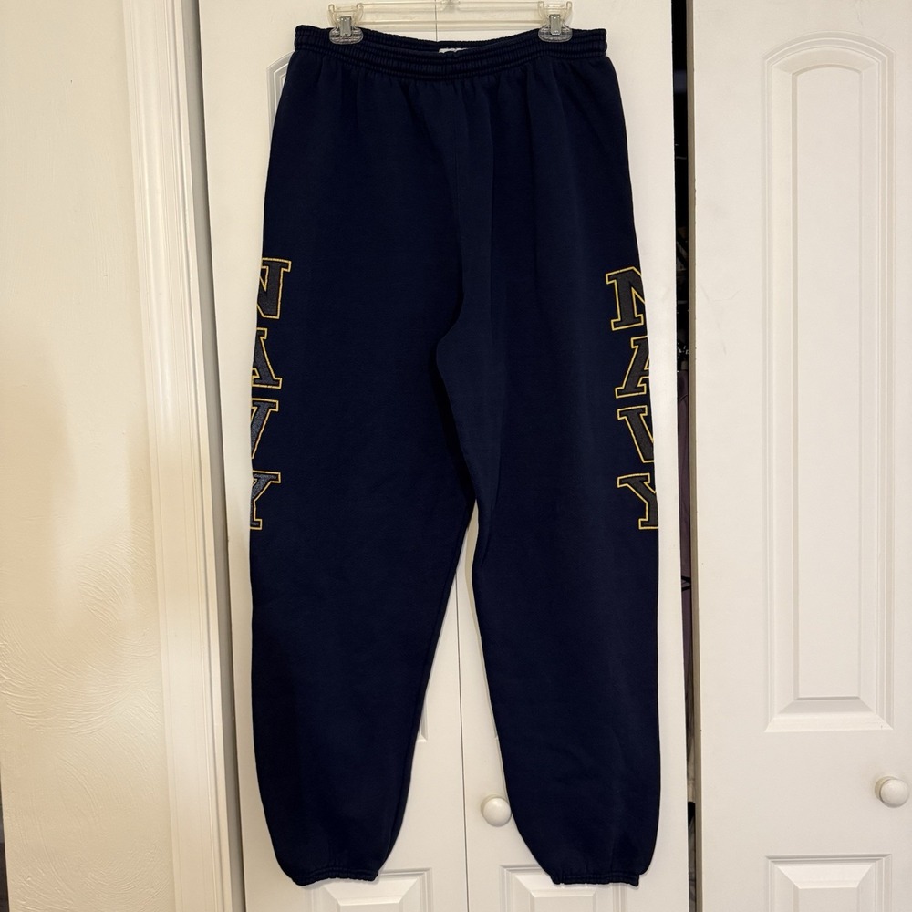 Vintage Soffe USA Made US Navy Sweatpant XL Jogger Fleece Naval Academy Training
